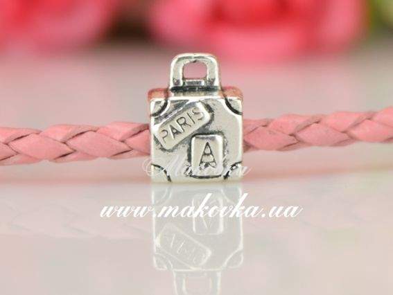 Бусина Пандора-стиля метал-я Фигурная Чемодан (МФ-134) античное серебро