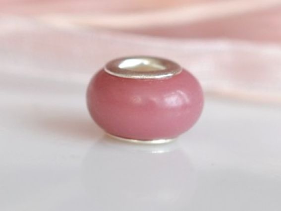 Бусина Пандора-стиля Lampwork №27 розовая Бусина Пандора-стиля Lampwork №27 розовая