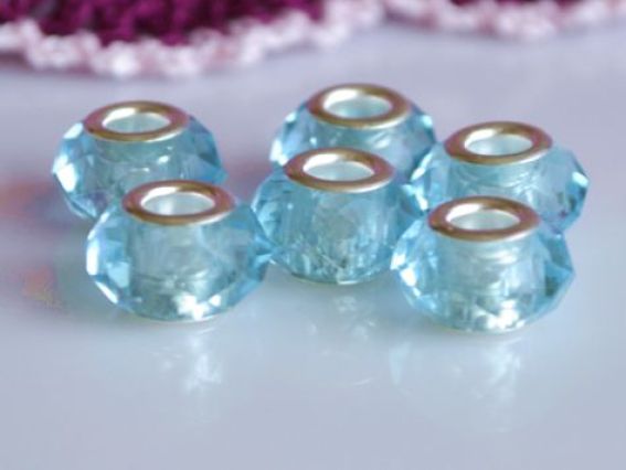 Бусина Пандора-стиля хрусталь 10 голубая Бусина Пандора-стиля хрусталь 10 голубая