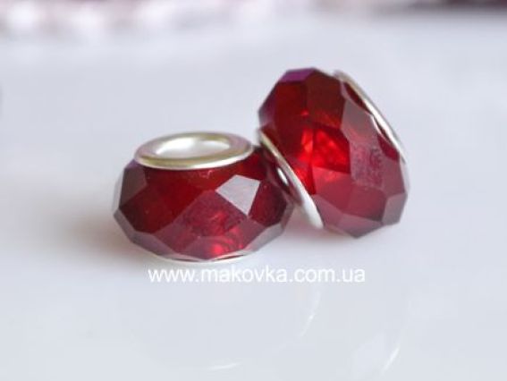 Бусина Пандора-стиля хрусталь 11 вишневая Бусина Пандора-стиля хрусталь 11 вишневая