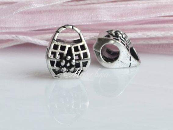 Бусина эмалевая ЭМ-09 Сумочка черная