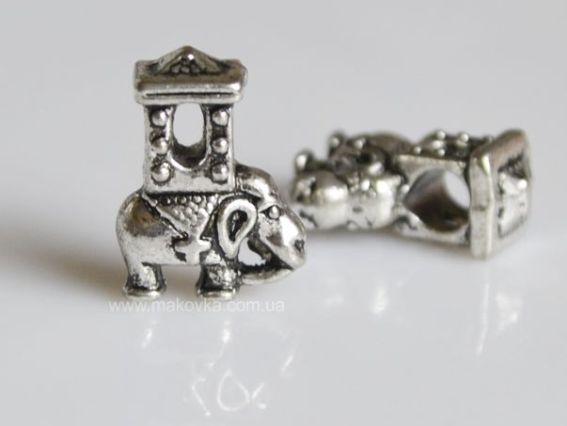 Бусина Пандора метал-я Фигурная Индийский слон (МФ-36) Бусина Пандора метал-я Фигурная Индийский слон (МФ-36)