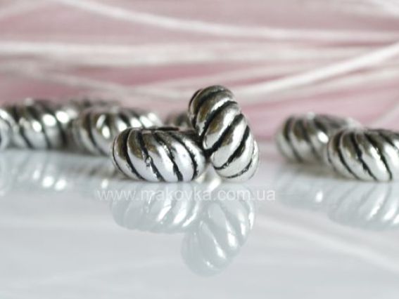 Бусина Пандора метал-я Фигурная Полосатая (МФ-51) Бусина Пандора метал-я Фигурная Полосатая (МФ-51)