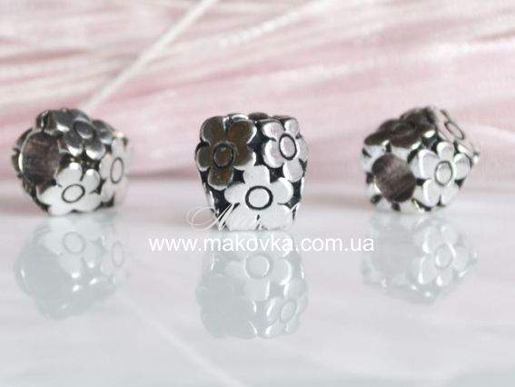 Бусина Пандора метал-я Фигурная Цветочная клумба (МФ-58)