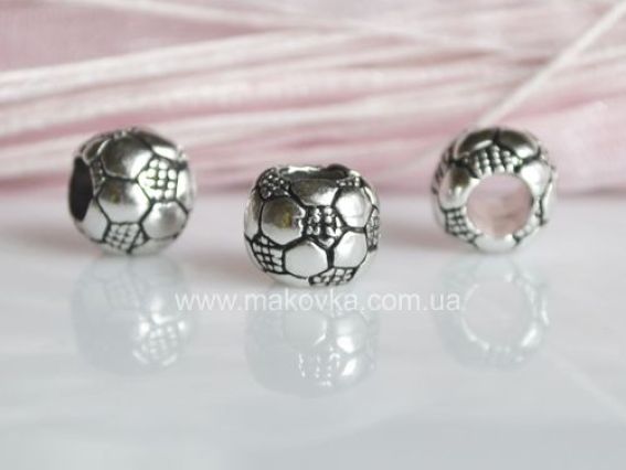 Бусина Пандора метал-я Фигурная Футбольный мяч (МФ-59) Бусина Пандора метал-я Фигурная Футбольный мяч (МФ-59)