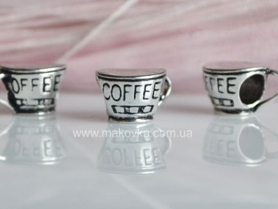 Бусина Пандора метал-я Чашка кофе (МФ-62) Бусина Пандора метал-я Чашка кофе (МФ-62)