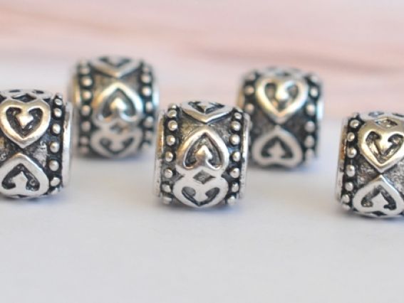 Бусина Пандора-стиля метал-я Ажурные сердечки (МФ-102) Бусина Пандора-стиля метал-я Ажурные сердечки (МФ-102)