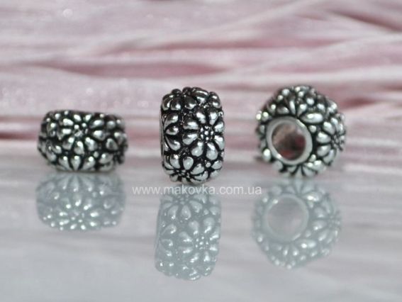 Бусина Пандора метал-я Ромашки (МФ-70) Бусина Пандора метал-я Ромашки (МФ-70)