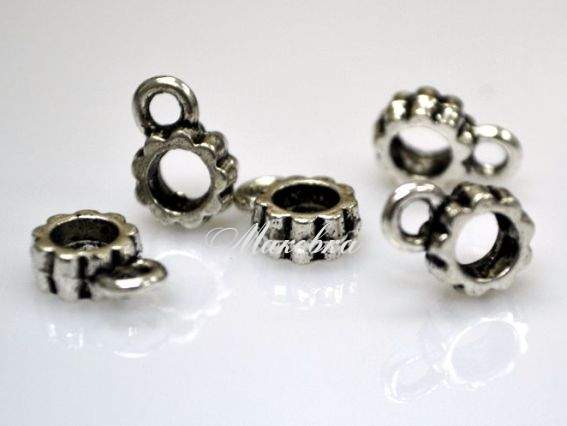 Бусина Пандора с колечком Бейл-02 античное серебро, 50 штук Бусина Пандора с колечком Бейл-02 античное серебро, 50 штук