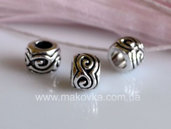 Бусина Пандора метал-я Фигурная Волна (МФ-43) Бусина Пандора метал-я Фигурная Волна (МФ-43)