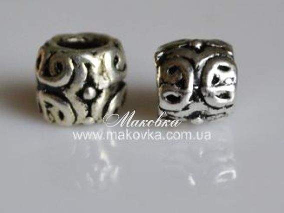 Бусина-стопер с резьбой 04 узорчатая Бусина-стопер с резьбой 04 узорчатая