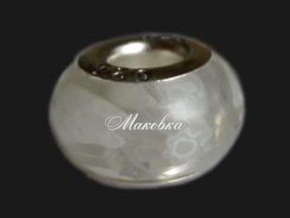 Бусина Пандора Миллефиори белая Бусина Пандора Миллефиори белая