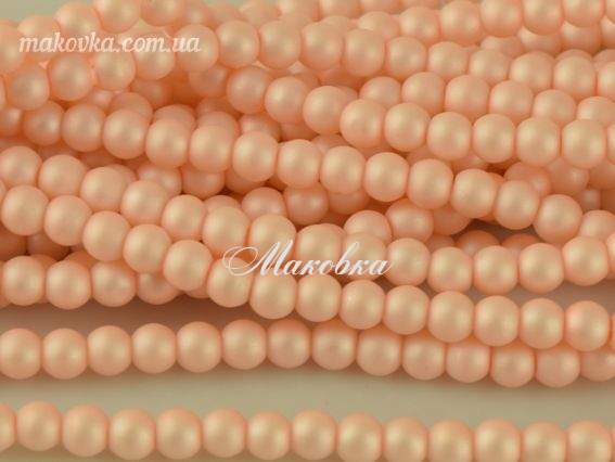 Матовый жемчуг 6 мм №23 персиково-розовый, 1 низка Матовый жемчуг 6 мм №23 персиково-розовый, 1 низка
