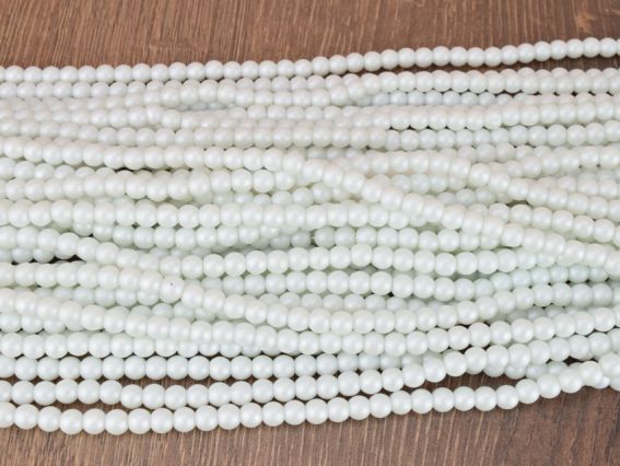 БусиныМатовый жемчуг 6 мм №35 белый 