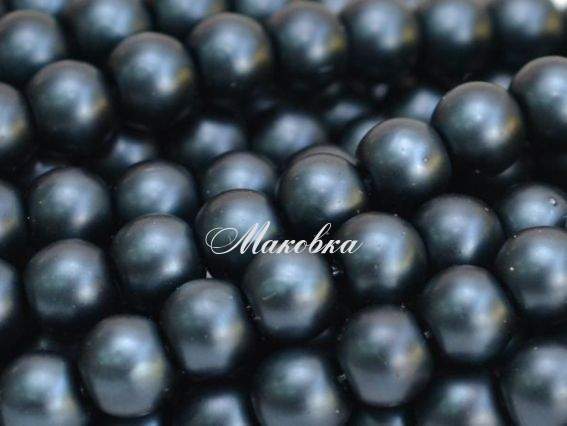 Матовый жемчуг 8 мм №04 темно-серый Матовый жемчуг 8 мм №04 темно-серый