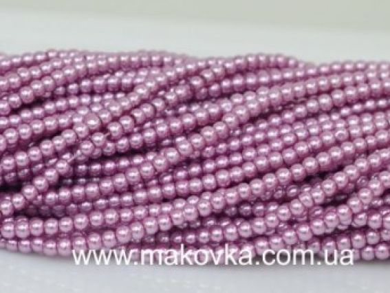 Перли 4 мм, №08 Rose Amethyst, низка