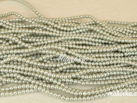 Перли 4 мм, №27 silver-grey, низка