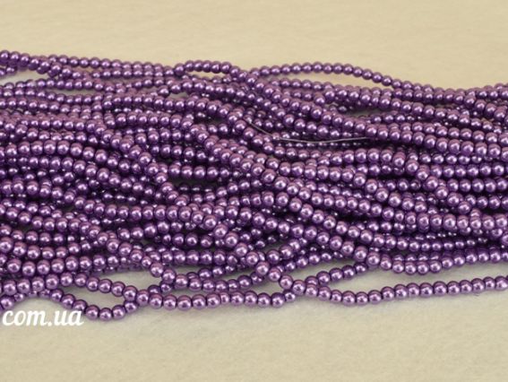 Перли 4 мм, №32, Mid Amethyst низка