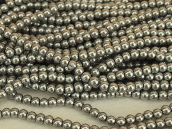 Перли 6 мм, №62  light grey (світлий сірий) , низка Перли 6 мм, №62  light grey (світлий сірий) , низка