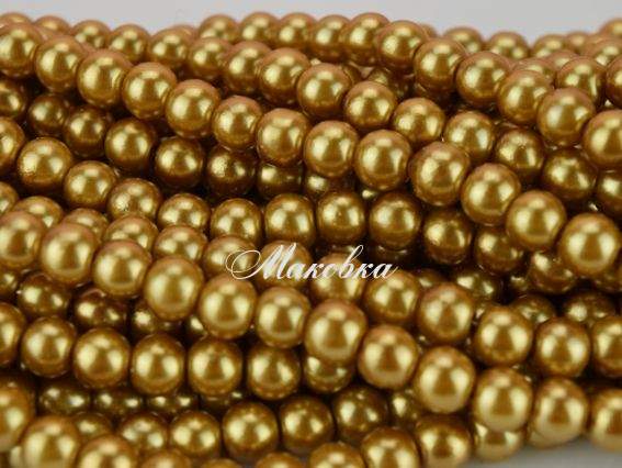 Жемчуг 8 мм, №13 Lt Mocca,  низка