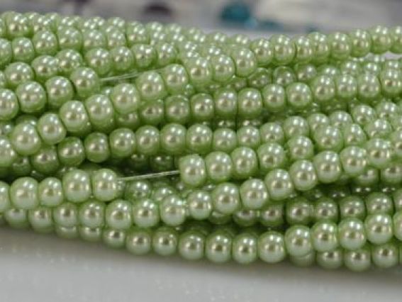 Перли 4 мм, №23 grass green, низка Перли 4 мм, №23 grass green, низка