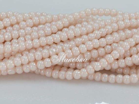 Жемчуг 4 мм, розовый бледный №14, низка Жемчуг 4 мм, розовый бледный №14, низка