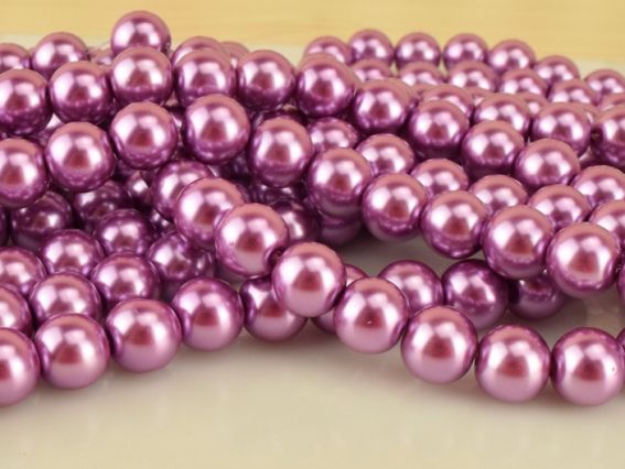 Жемчуг 10 мм, №08 Rose Amethyst (розово-сиреневый), 1 низка Жемчуг 10 мм, №08 Rose Amethyst (розово-сиреневый), 1 низка