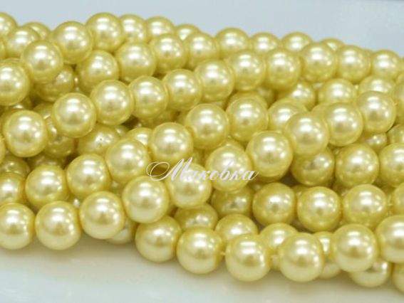Перли 10 мм, 03 світло-жовті, 03 світло-жовті Перли 10 мм, 03 світло-жовті, 03 світло-жовті
