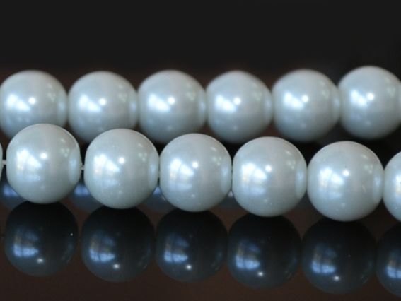 Жемчуг 12 мм, №01 white белый , 1 низка