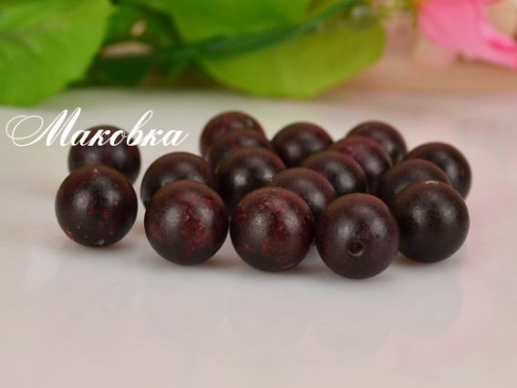 Бусины Шар 12 мм, красное кофе, 20 шт. в уп. Бусины Шар 12 мм, красное кофе, 20 шт. в уп.