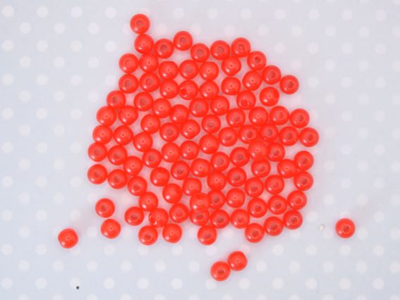 Намистини КУЛЯ діаметр 6мм, Желейні колір ЧЕРВОНИЙ Н07