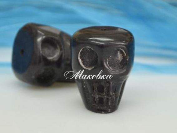 Бусина БК-002, форма череп Бусина БК-002, форма череп