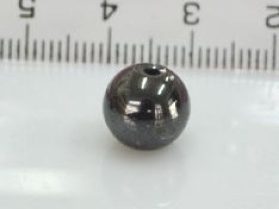 БК-015 Бусина натуральная, гематит шар 10 мм, 1 шт