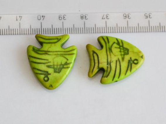 Бусина БК-022 -1 бирюза Рыба 26х23 мм , зеленая, 1 шт Бусина БК-022 -1 бирюза Рыба 26х23 мм , зеленая, 1 шт