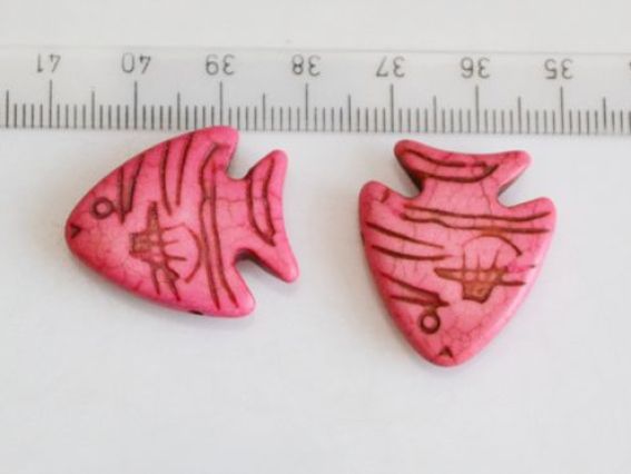 Бусина БК-022 -4 бирюза Рыба 26х23 мм, светло-розовая, 1 шт Бусина БК-022 -4 бирюза Рыба 26х23 мм, светло-розовая, 1 шт