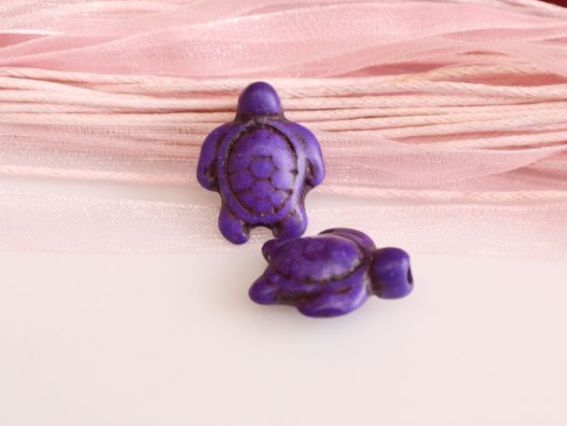 Бусина БК-26-2 Черепаха 18х14х7 мм бирюза, 1 шт фиолетовая Бусина БК-26-2 Черепаха 18х14х7 мм бирюза, 1 шт фиолетовая