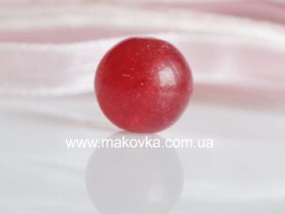 Бусина БК-44 Мрамор окрашенный, 1 шт, вишневая Бусина БК-44 Мрамор окрашенный, 1 шт, вишневая