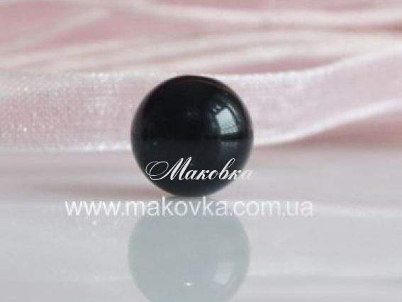 Бусина БК-48 Агат, 10 мм, 1 шт, шар черный Бусина БК-48 Агат, 10 мм, 1 шт, шар черный