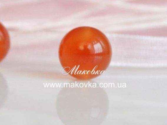 Бусина БК-103 Агат, 12 мм, 1 шт, шар красный Бусина БК-103 Агат, 12 мм, 1 шт, шар красный