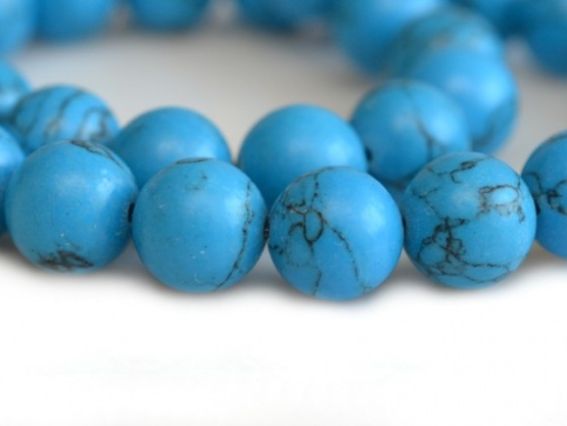 Бусина БК-60 бирюза, шар 10 мм, 1 шт, светло-синяя с черными прожилками Бусина БК-60 бирюза, шар 10 мм, 1 шт, светло-синяя с черными прожилками