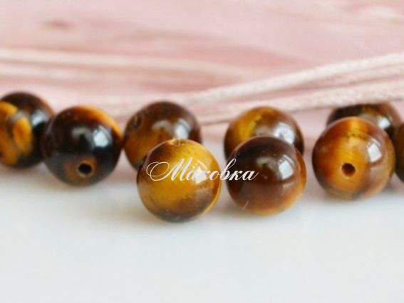 Бусина БК-65 Тигровый глаз Шар 8 мм, 1 шт Бусина БК-65 Тигровый глаз Шар 8 мм, 1 шт