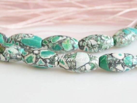 Бусина БК-68 Бирюза мозаика, зерно 20 мм, 1 шт, серо-зеленая Бусина БК-68 Бирюза мозаика, зерно 20 мм, 1 шт, серо-зеленая