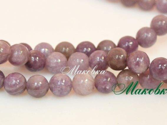 Бусина БК-102 Пурпурный камень, шар 8 мм, 1 шт Бусина БК-102 Пурпурный камень, шар 8 мм, 1 шт