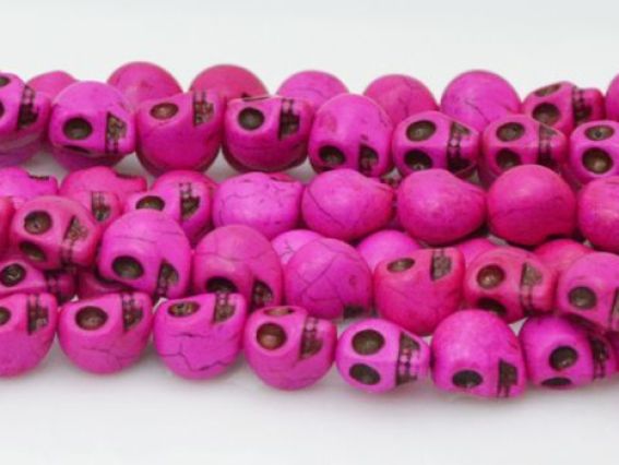 Бусина Череп №07, бирюза, 13х10 мм, 1 шт розовая Бусина Череп №07, бирюза, 13х10 мм, 1 шт розовая