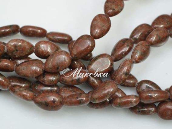 Бусины НК-03, 1 низка, капля