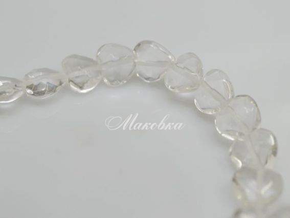 Бусины НК-10 1 низка, сердце