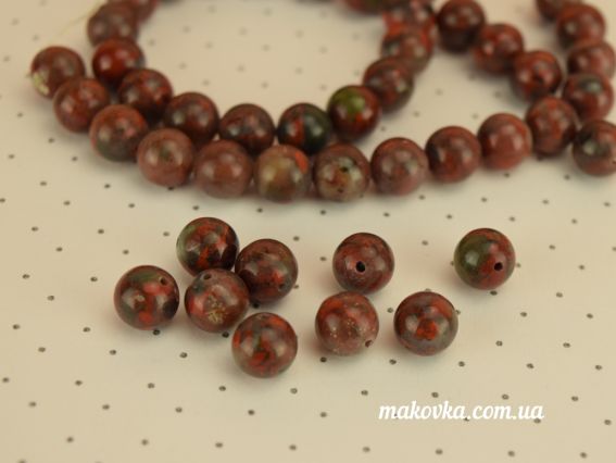 БК-129 Намистина з Яшми Брекчієподібна, куля 8 мм 