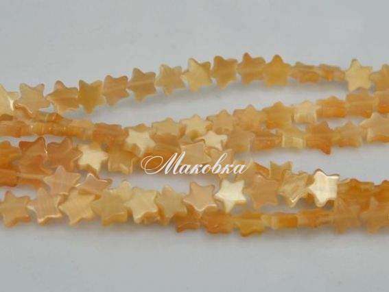 Бусины НК-56 Кошачий глаз звездочка 1 низка Бусины НК-56 Кошачий глаз звездочка 1 низка