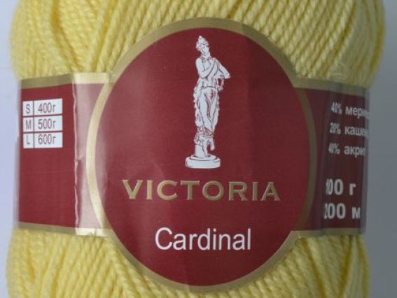 Cardinal Victoria пряжа 101 светло-Желтый