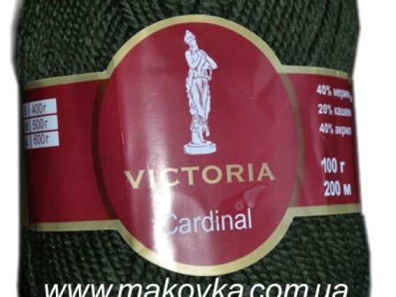 Cardinal Victoria пряжа 431 т. зеленый